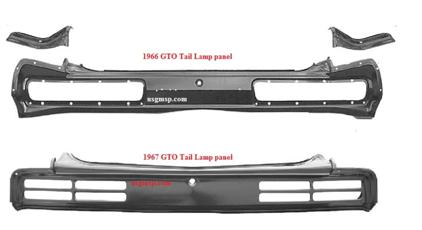 66-67 GTO Tail Lamp Panel